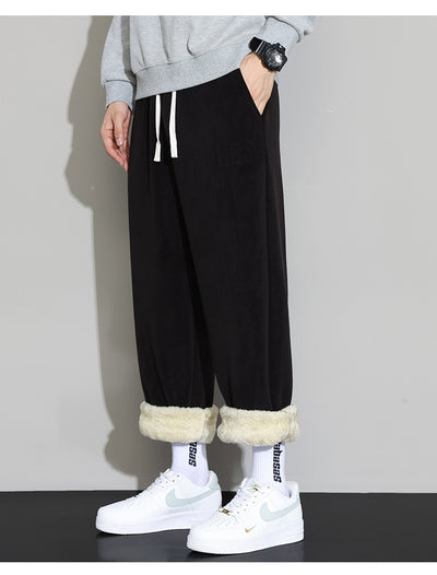 Pantalones Casuales de Cachemira para Hombre - Corte Recto y Pierna Ancha - Image 11