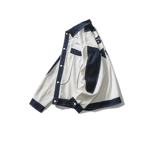 Chaqueta Universitaria Reversible para Pareja - Estilo Combinado Versátil - Image 4