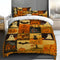 Juego de Cama Tres Piezas Estampado Digital Calabaza Fantasma