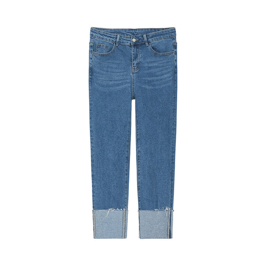 Pantalones Vaqueros Azul Desteñido Tendencia Verano para Hombre - Image 5