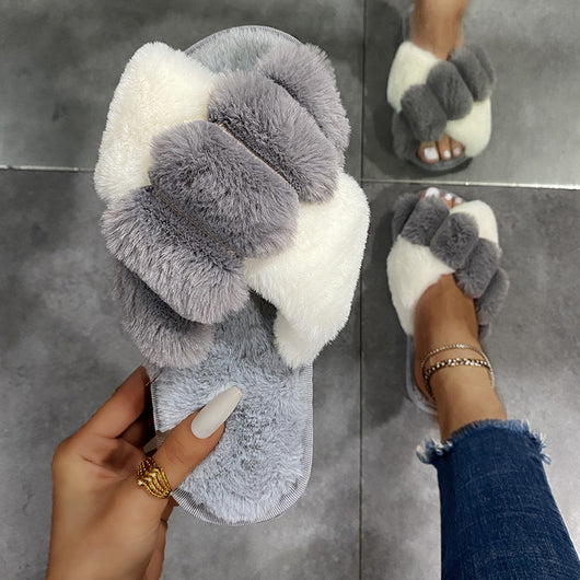 Pantuflas Peludas Cómodas para Otoño e Invierno - Image 5