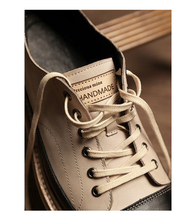 Zapatos Casuales de Cuero Genuino con Plataforma - Estilo Vintage Artesanal - Image 15