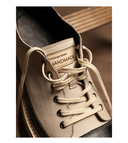Zapatos Casuales de Cuero Genuino con Plataforma - Estilo Vintage Artesanal - Image 15