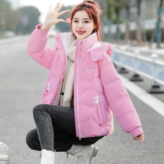 Abrigo Cálido Estilo Coreano Oversize Versátil - Image 9