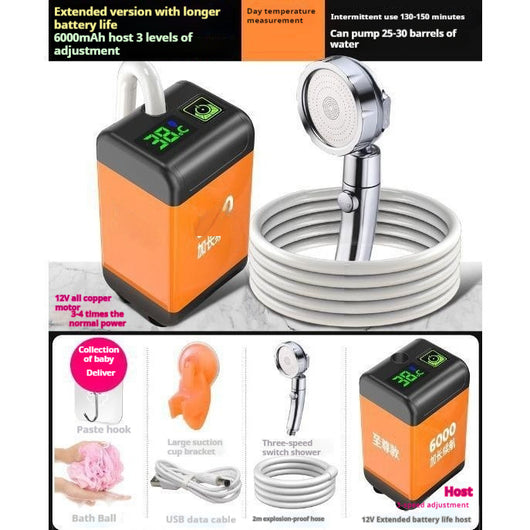 Ducha Portátil Eléctrica para Exterior - Esponja Milagrosa para Toda la Familia - Image 5