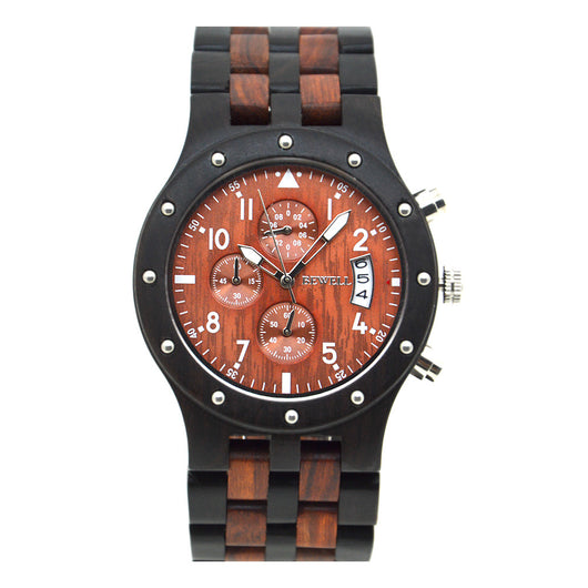 Reloj de Madera para Hombre con Agujas Luminosas - Estilo Moderno y Elegante - Image 3