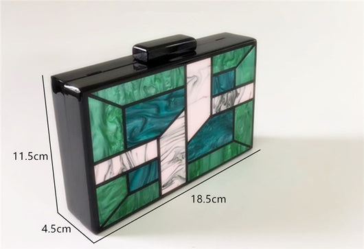 Bolso de Cena Geométrico con Costuras - Diseño Versátil para Cualquier Ocasión - Image 8