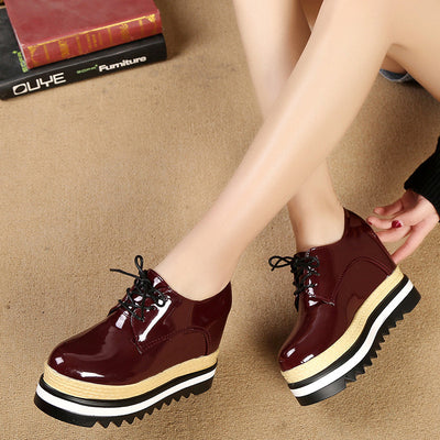 Zapatos Plataforma Casual para Mujer - Diseño Liso y Versátil - Image 12