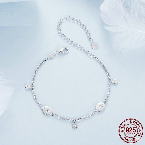 Pulsera de Plata Esterlina S925 con Diseño de Moda Personalizado