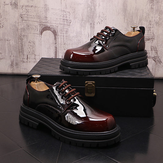 Zapatos de Cuero Casuales para Hombre con Suela Gruesa - Otoño Invierno - Image 2