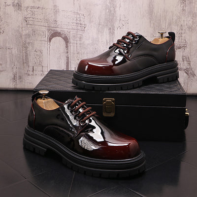 Zapatos de Cuero Casuales para Hombre con Suela Gruesa - Otoño Invierno - Image 2