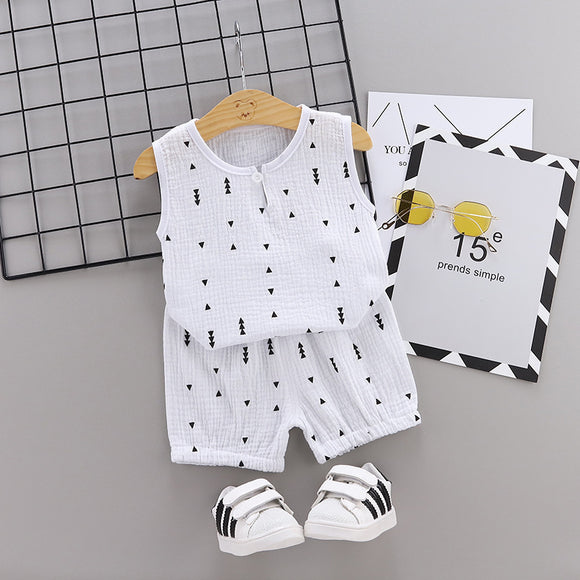 Chaleco Casual de Algodón y Lino para Niño - Diseño Liso y Fresco
