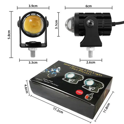Faro Auxiliar LED Bicolor para Moto y Vehículos - Image 3