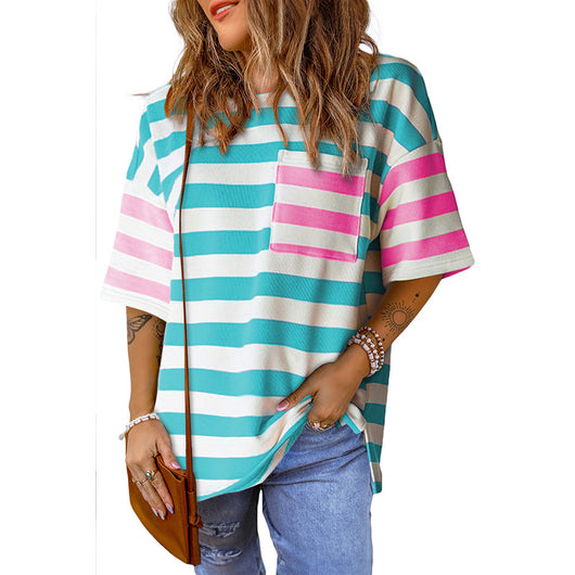 Camiseta Suelta Dopamina Mujer - Cuello Redondo Casual Europeo - Image 8