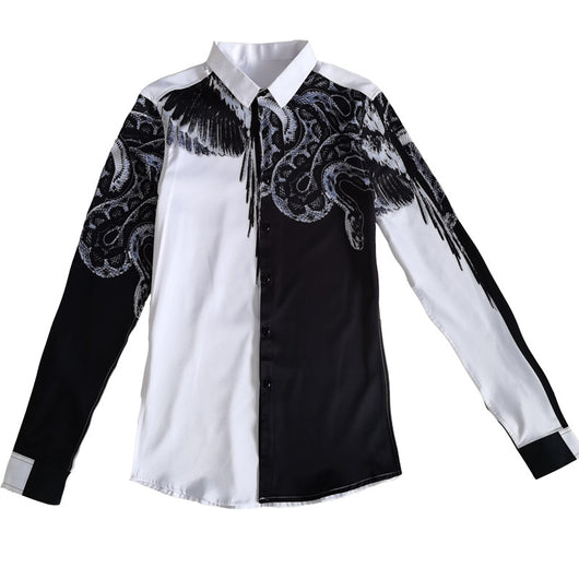 Camisa Floral Slim Fit con Estampa Digital - Estilo Personalidad para Hombre - Image 9