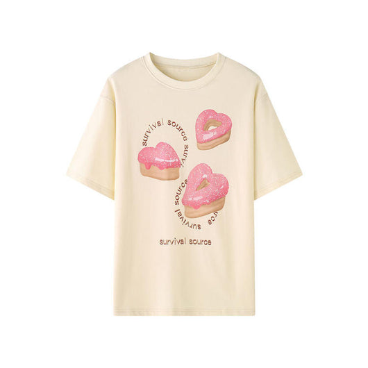 Playera Corta Amor y Donas Estampado Divertido - Image 9
