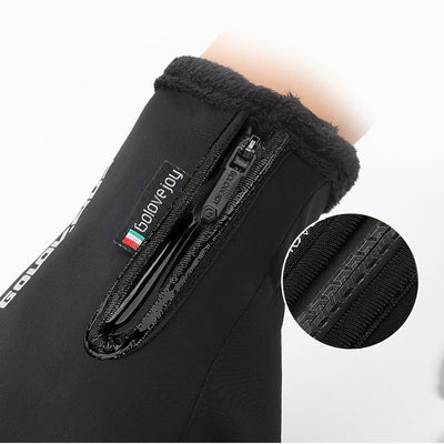 Guantes de Invierno para Ciclismo Táctil con Forro de Terciopelo y Cierre - Image 16