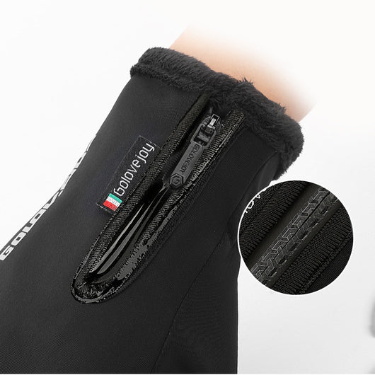 Guantes de Invierno para Ciclismo Táctil con Forro de Terciopelo y Cierre - Image 16