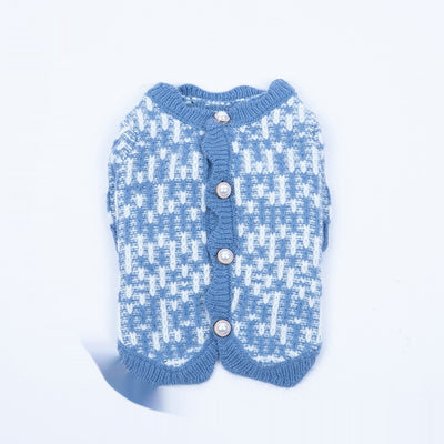 Cardigan Suéter de Perla para Mascotas Otoño e Invierno - Image 6