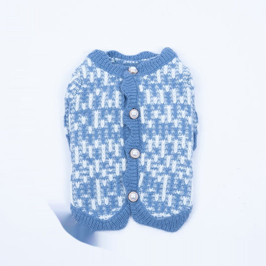 Cardigan Suéter de Perla para Mascotas Otoño e Invierno - Image 6