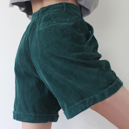 Pantalones de Niña Cintura Alta en Felpa Verde - Image 3