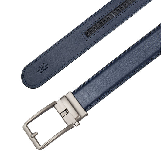 Cinturón Ejecutivo de Cuero Doble Capa con Hebilla Automática Resistente a Perforaciones - Image 19