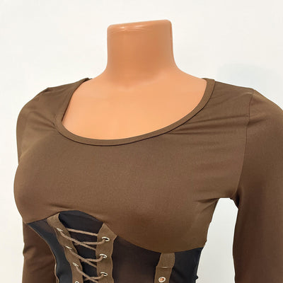 Conjunto de Dos Piezas Elegante con Costuras Decorativas y Mangas Largas - Image 26