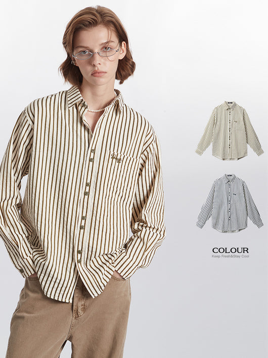 Blusa Rayas Retro Mujer Otoño Invierno Estilo Europeo Americano - Image 12