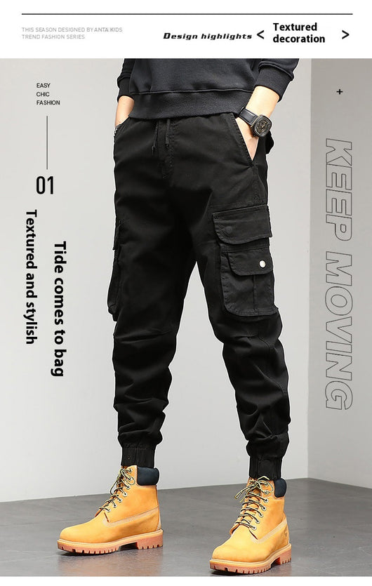 Pantalones Casuales Versátiles para Hombre Multi-Bolsillos - Image 13