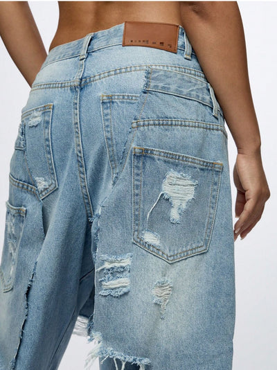 Jeans Rotos Hip Hop Oversized de Moda Urbana - Image 8