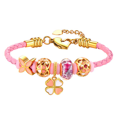 Pulsera de Cuerda Trébol de Cuatro Hojas - Estilo Femenino - Image 11