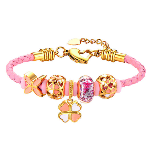 Pulsera de Cuerda Trébol de Cuatro Hojas - Estilo Femenino - Image 11