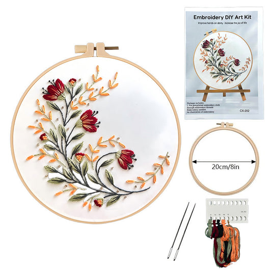 Kit Completo de Bordado Floral con Adornos de Decoración - Image 4