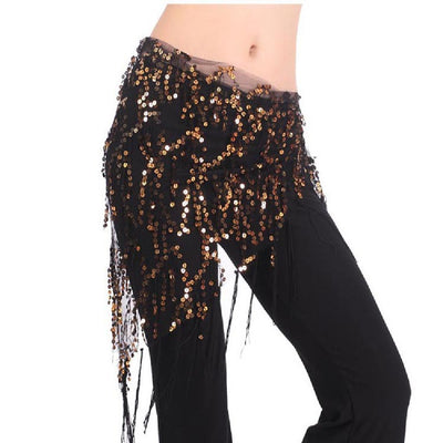 Cinturón de Cadera con Lentejuelas y Borlas para Danza - Image 2