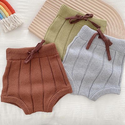 Shorts de Lana Tejida para Bebé - Abrigo Otoño e Invierno - Image 8