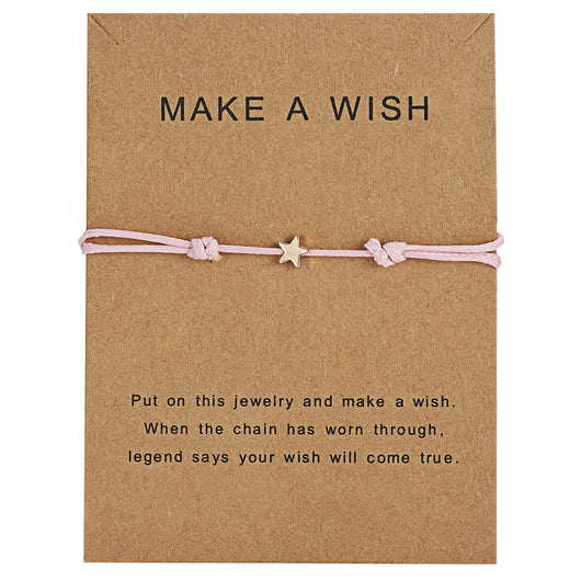 Pulsera Ajustable con Estrella de Cinco Puntas Tejida - Image 2