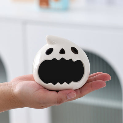 Cenicero de Cerámica con Fantasma para Halloween — Blanco - Image 9