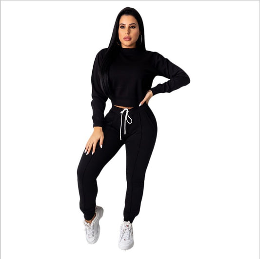 Conjunto Deportivo Casual para Mujer: Sudadera Oversize y Pantalón con Cordón - Image 2