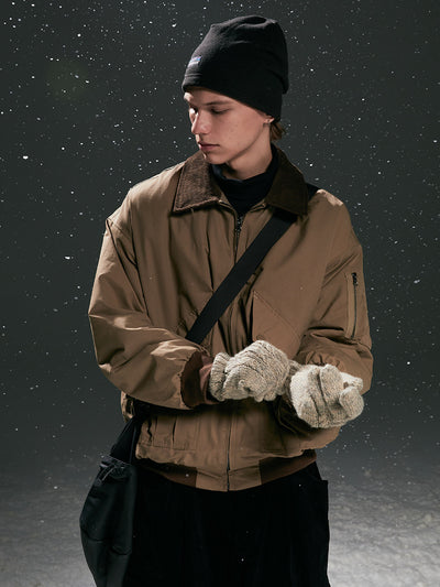 Abrigo de Algodón Cálido Unisex con Cuello de Solapa - Chaqueta Overol Versátil - Image 4