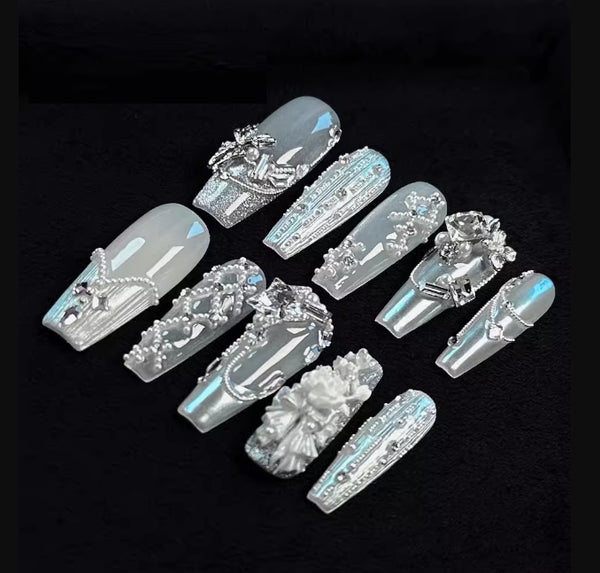 Juego de Uñas Postizas Personalizadas de Manicura Avanzada