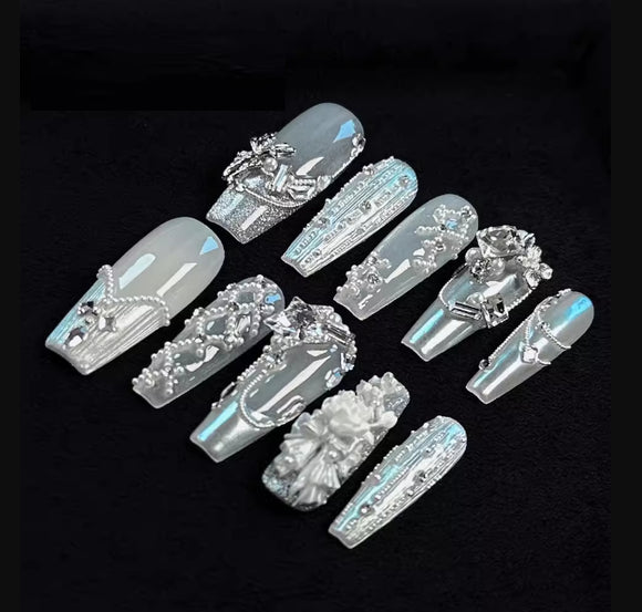 Juego de Uñas Postizas Personalizadas de Manicura Avanzada