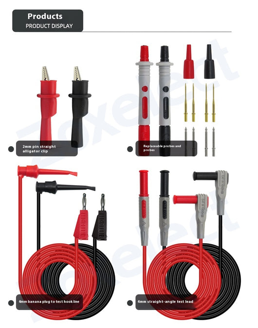 Kit Multifunción de Líneas de Prueba con Conector Directo y Punta Flexible - Image 10