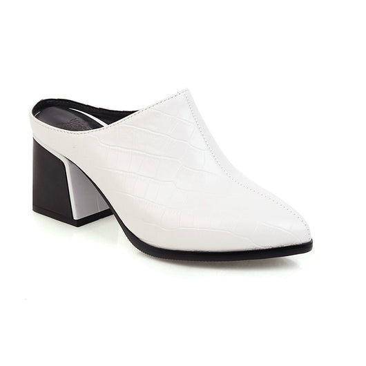 Zapatos Baotou Talla Grande con Patrón de Piedra - Image 7