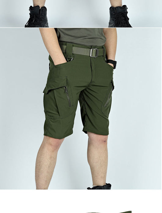 Pantalones Tácticos Cortos Transpirables Stretch IX9 - Secado Rápido - Image 11