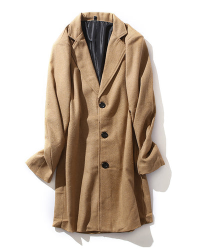 Abrigo de Lana para Hombre Manga Larga Otoño Invierno - Image 18