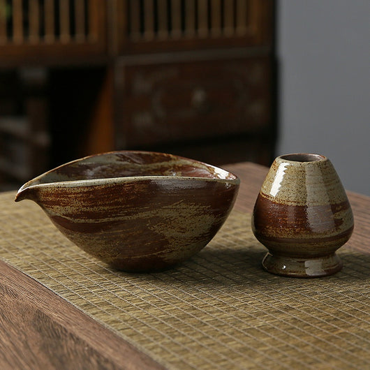 Juego de Matcha en Cerámica Rústica - Image 8