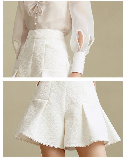 Conjunto de Dos Piezas Shorts Organza con Fragancia Delicada - Image 12