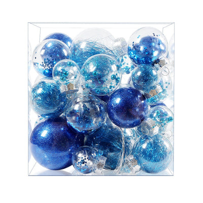 Set de 34 Esferas Navideñas Transparentes de Boca Ancha - Image 13