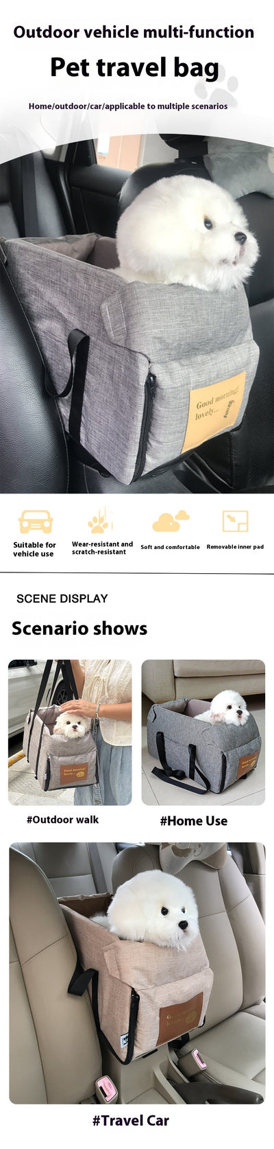 Bolsas Portátiles Plegables para Mascotas en Viajes - Image 9