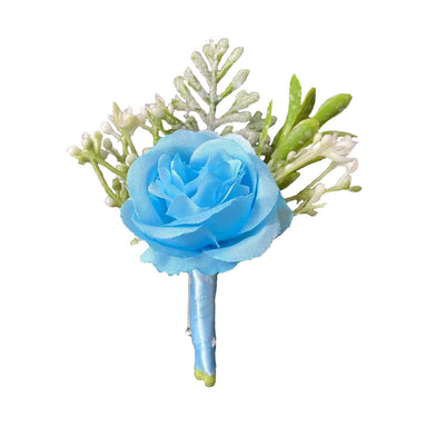 Corsage de Novia y Novio con Rosas de Seda Coreanas - Pequeños Capullos para Antes de la Boda - Image 22